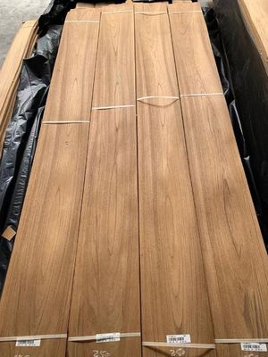 Natuurlijke Birma-teakhouten kroon gesneden fineerplaat voor hoteldecoratie
