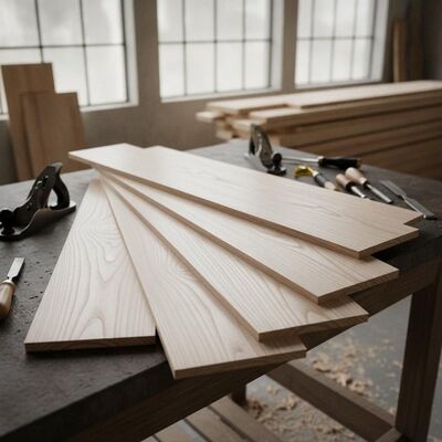 Sanded And Polished Natural White Ash AAA Grade Wood Material Ideal For Doors Windows And Custom Woodworking Applications